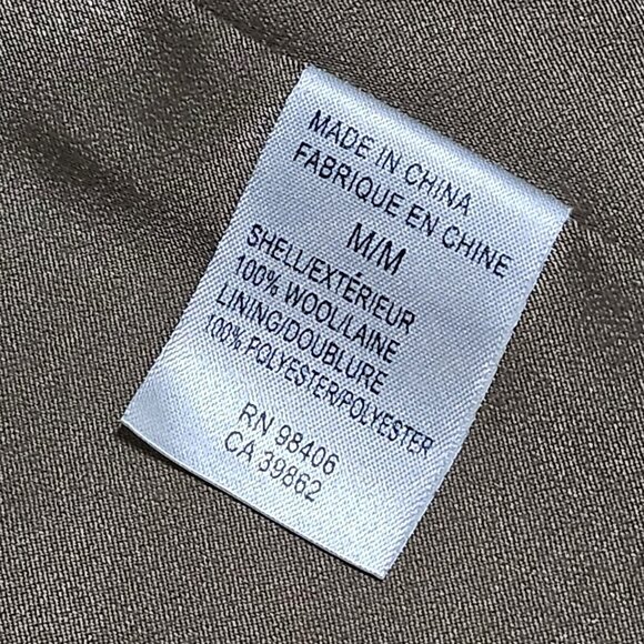 Theory Womens Pea Coat Double Breasted 100% Wool Jacket Blazer Camel Brown Sz M - Picture 8 of 9